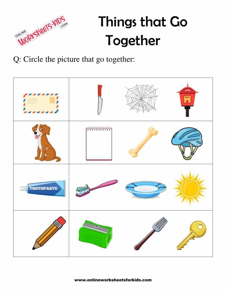 Connect The Objects That Go Together 10