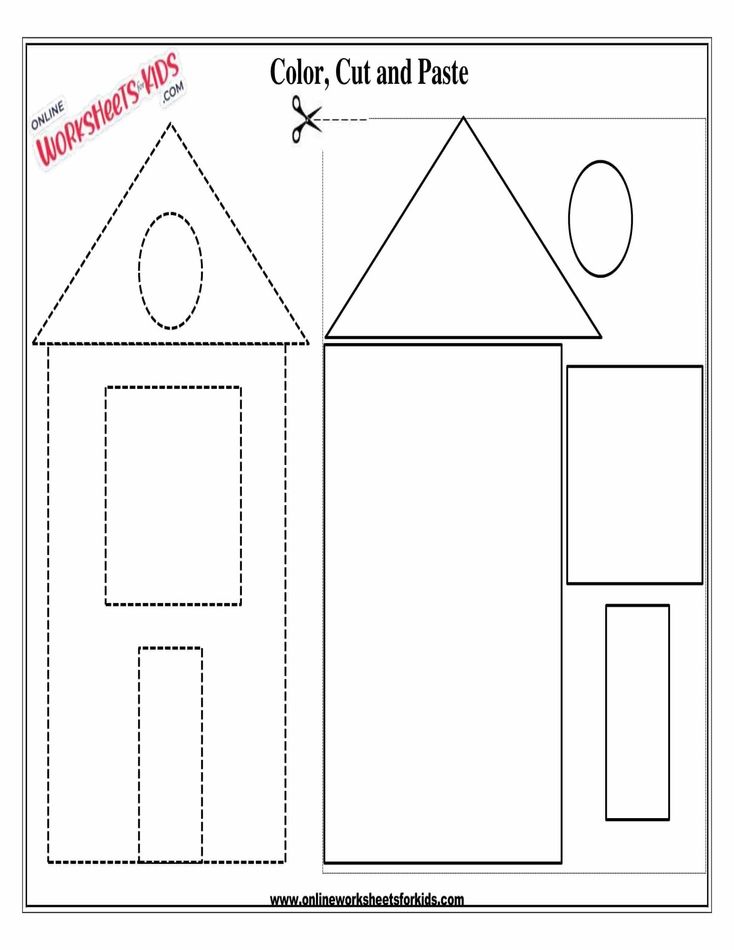 Cut And Paste Shapes Square And Circle 4