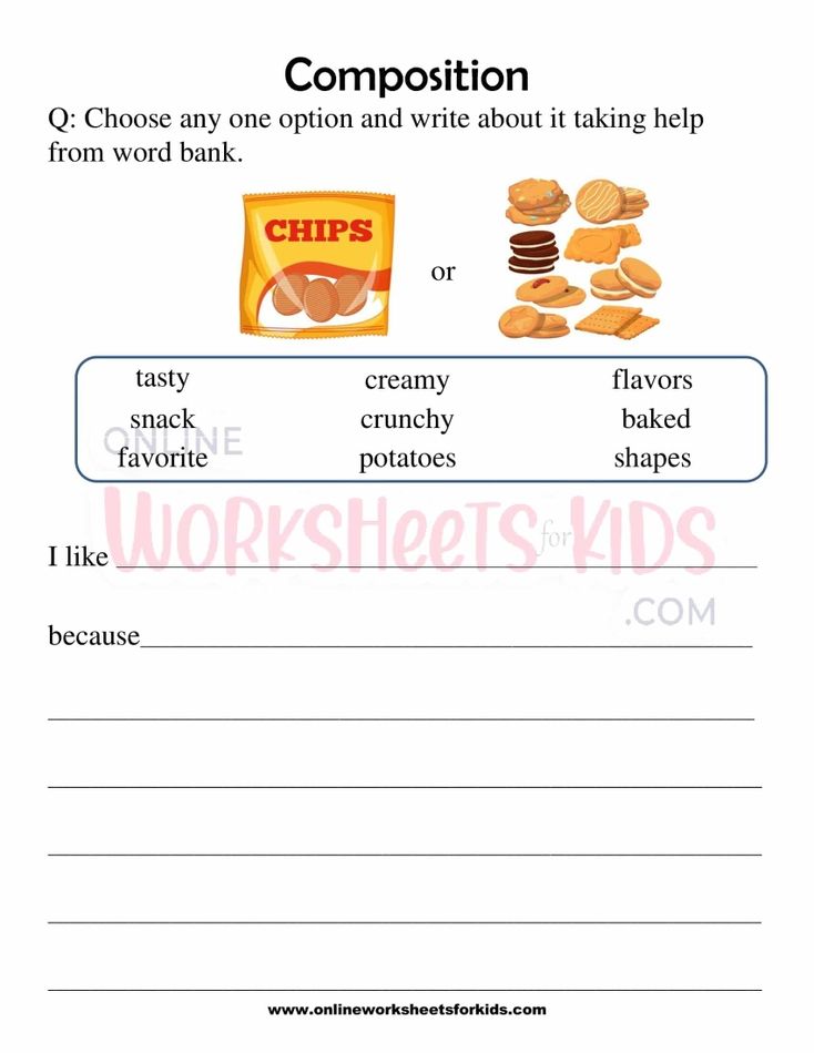 Composition Worksheets For Grade 1-6