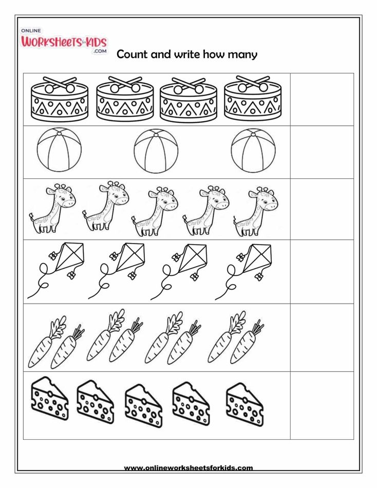 Learning Numbers Worksheets 04