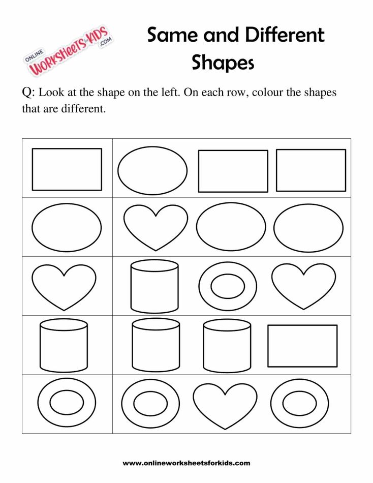 Identify The Shapes That Are The Same 6