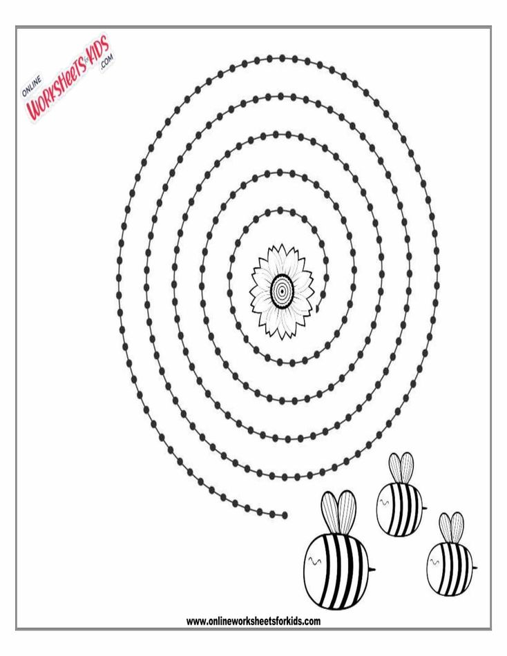 Spiral Tracing Worksheet 3