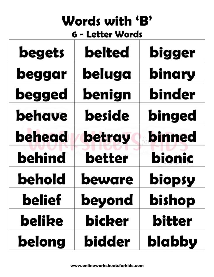 6 Letter Words That Begins With B-3