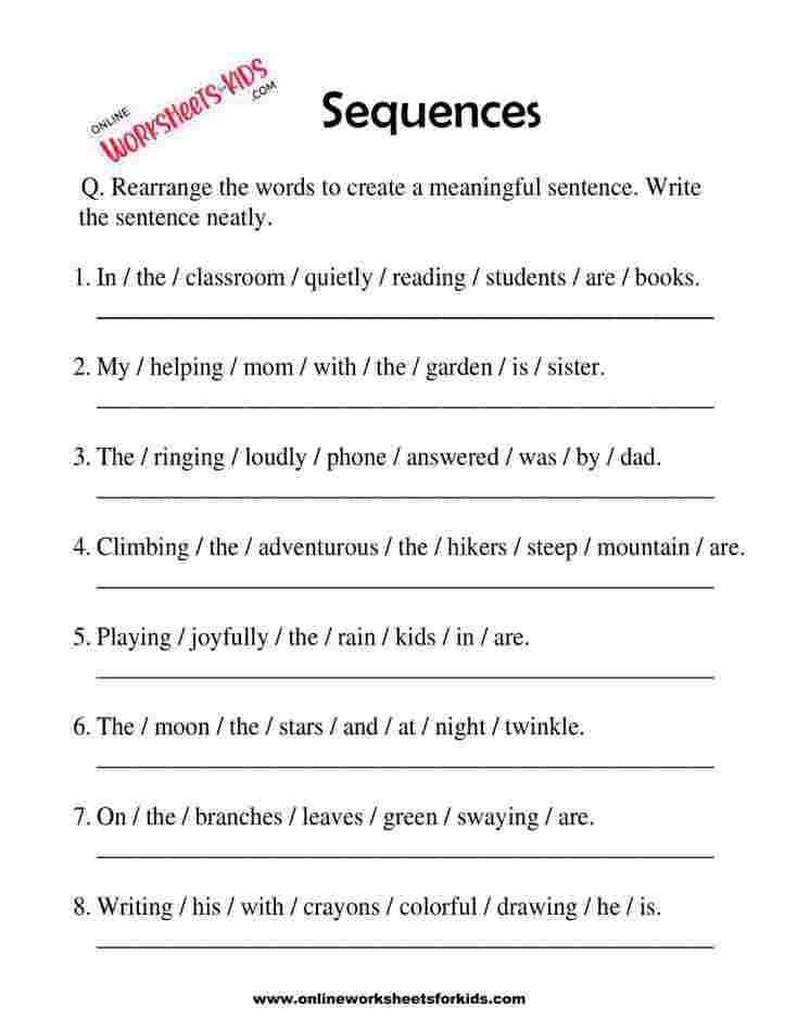 Sequence Worksheets 03