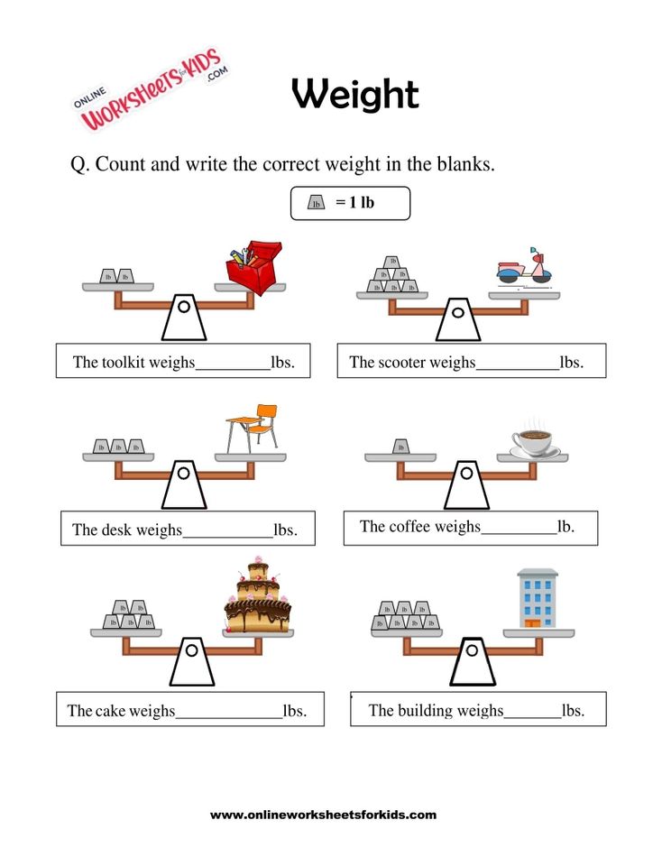 Mass and Weight Worksheet 05