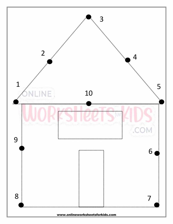 Dot To Dot Numbers 1 To 10 Tracing One Worksheet 2