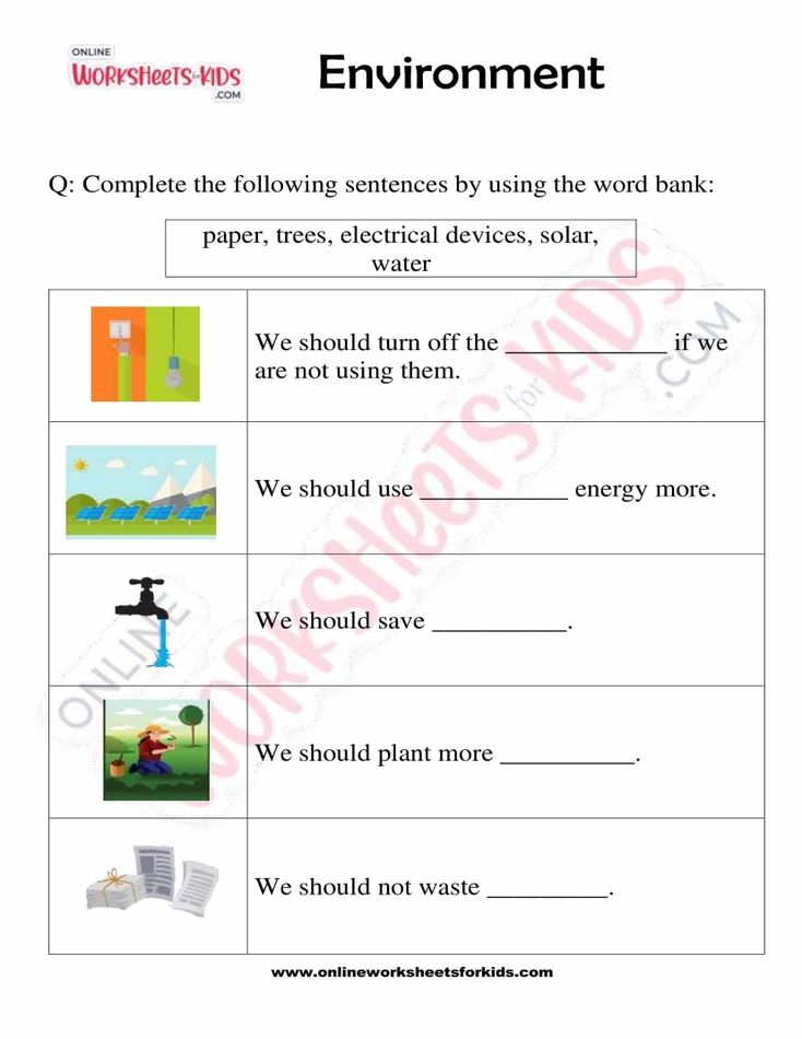 Environment Worksheets For Kids 05