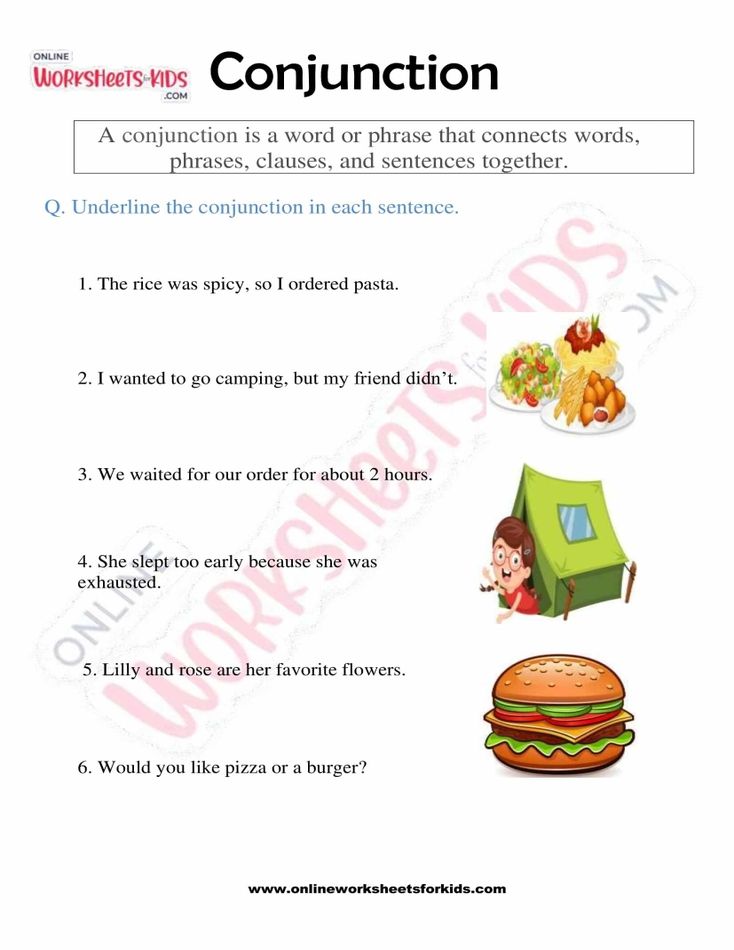 Conjunctions Worksheet 05