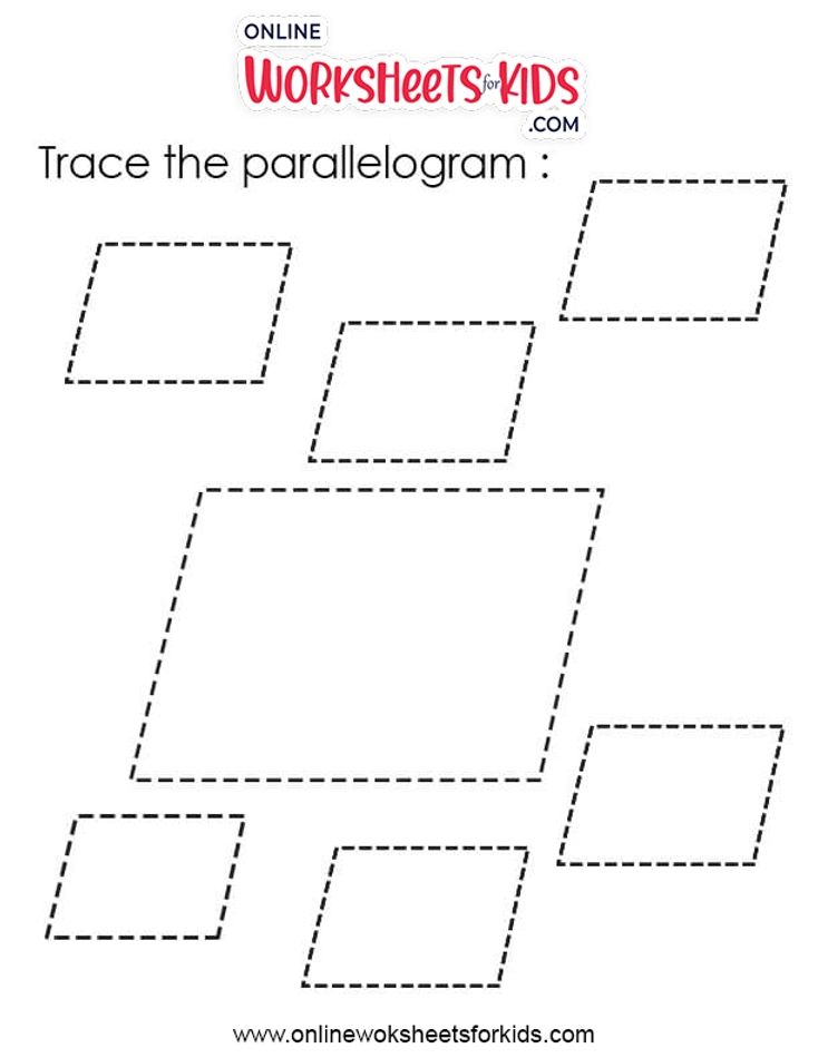 Tracing Shapes Worksheets 9