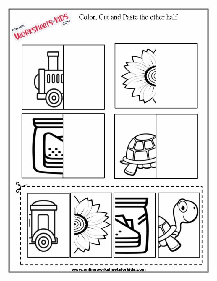 Cut And Paste Picture Matching 1