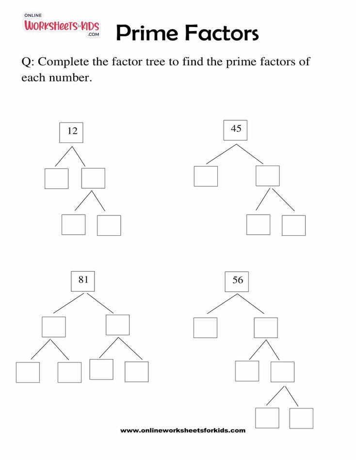 Prime Factors Worksheet Grade 2-05