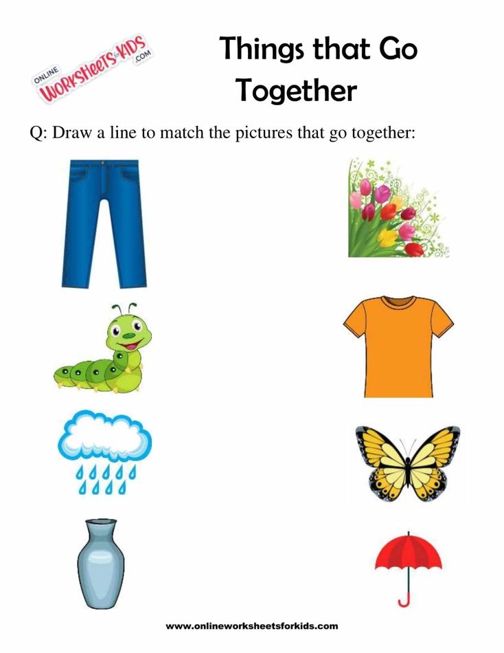 Connect The Objects That Go Together 3