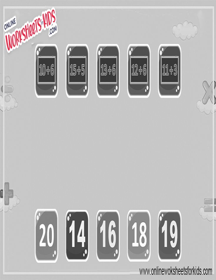 Addition Matching Worksheet 5