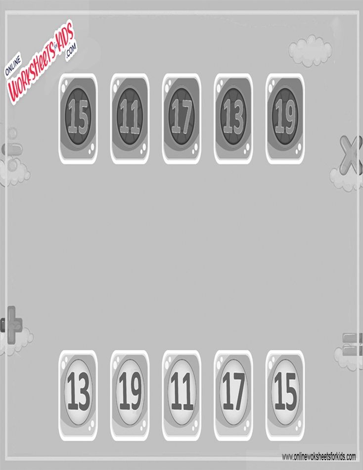 Number Matching Worksheet 13