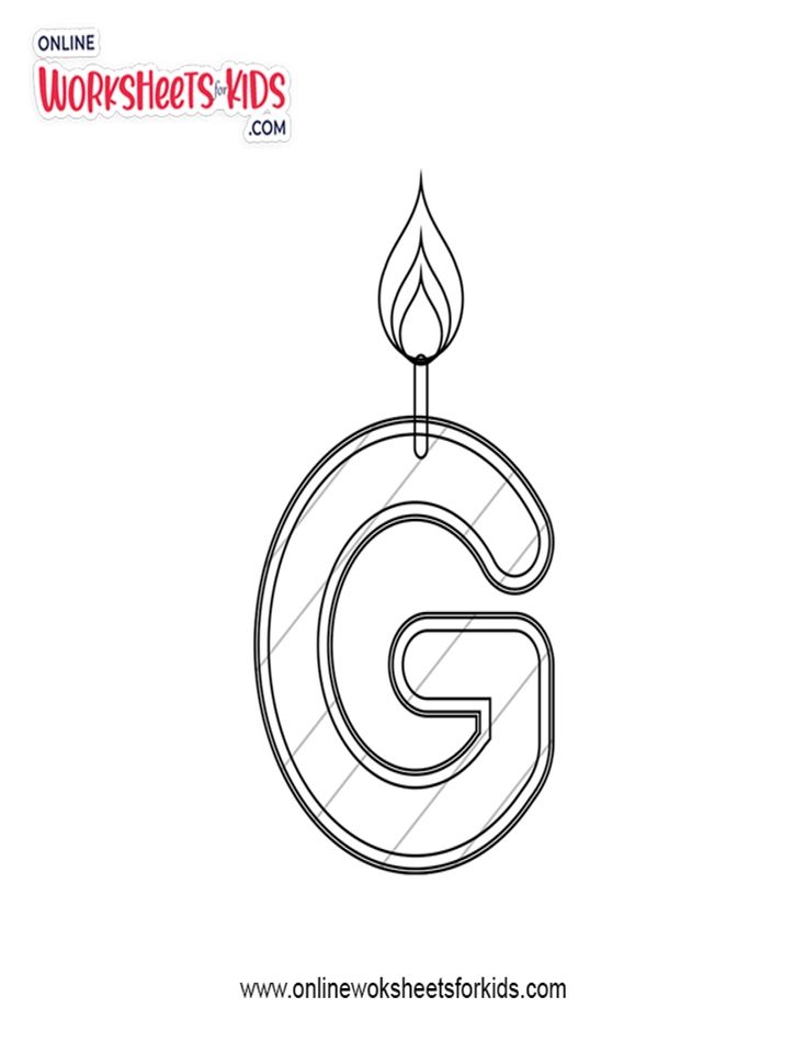 Alphabet G Coloring