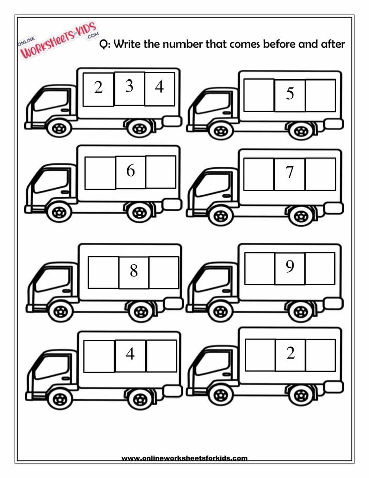 Numbers Before And After 5