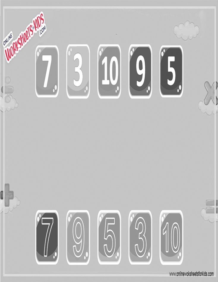 Number Matching Worksheet 4