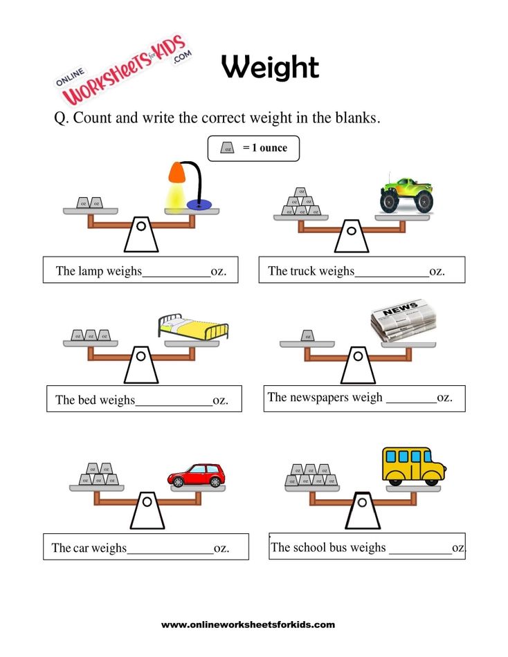 Mass and Weight Worksheet 04
