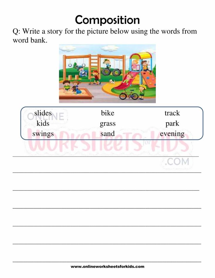 Composition Worksheets For Grade 1-2