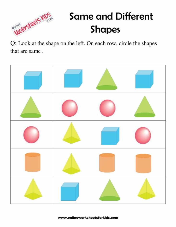 Identify The Shapes That Are The Same 3