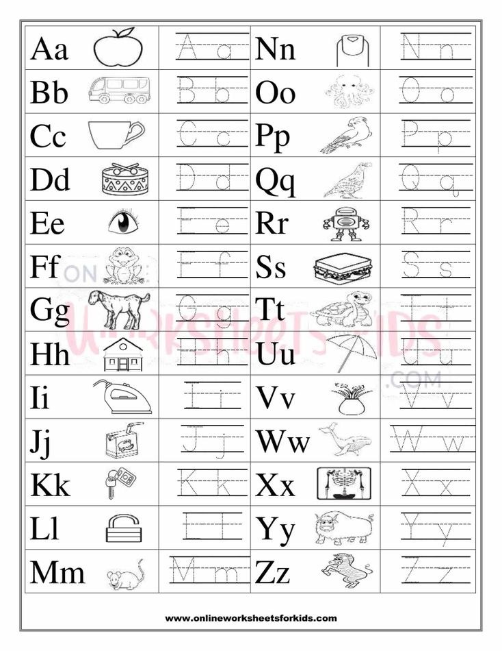 Uppercase And Lowercase Alphabet Tracing Worksheets 10