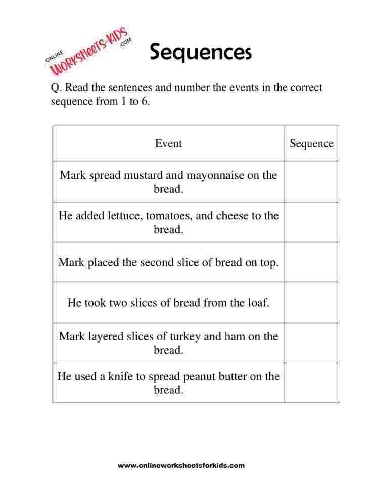 Sequence Worksheets 10