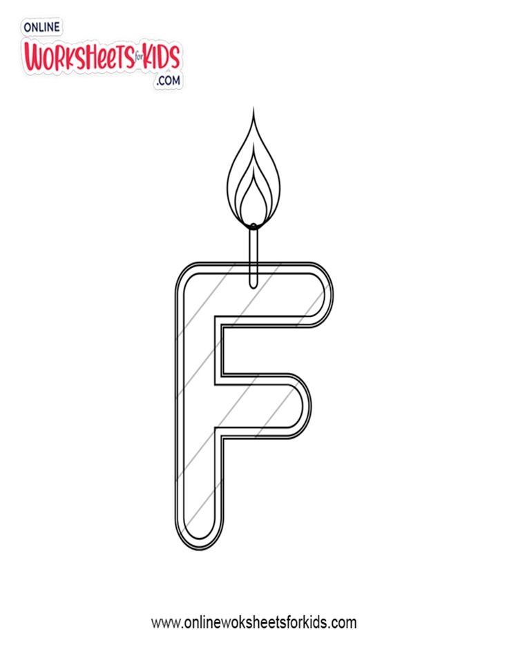 Alphabet F Coloring