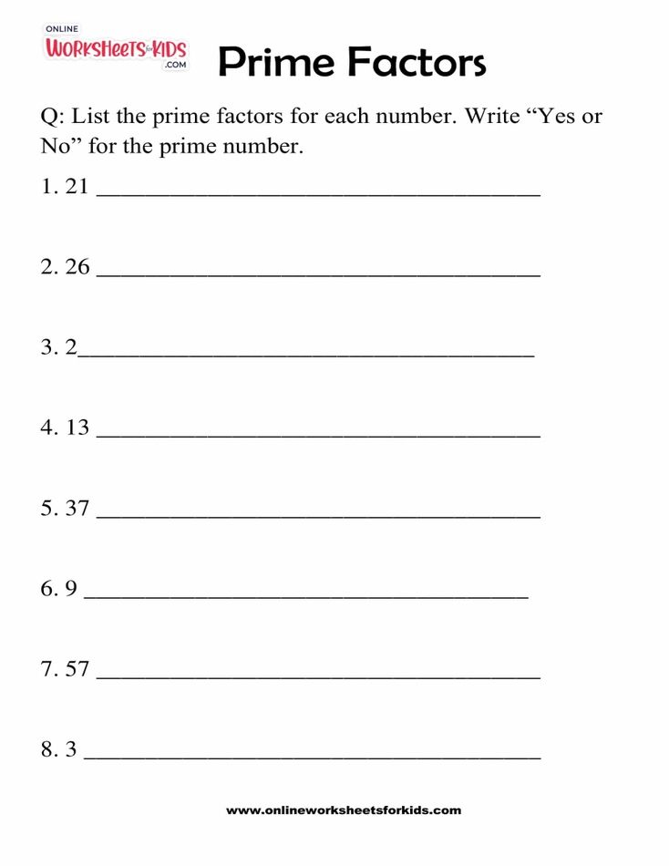 Prime Factors Worksheet Grade 2-03