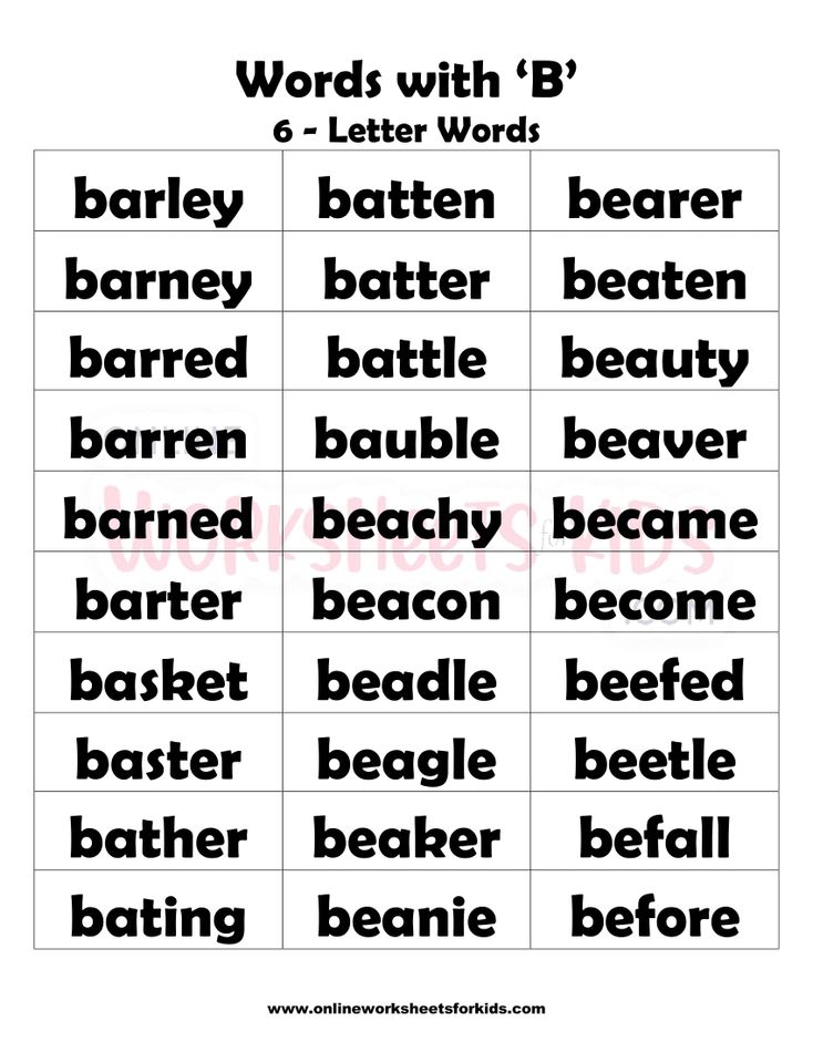 6 Letter Words That Begins With B-2