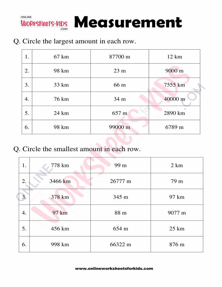 Measurement Worksheet Grade 3-03
