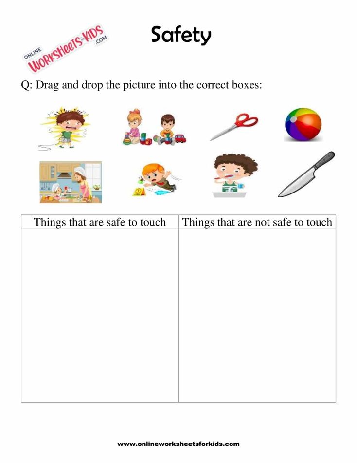 Safety Worksheets For Grade 1-6