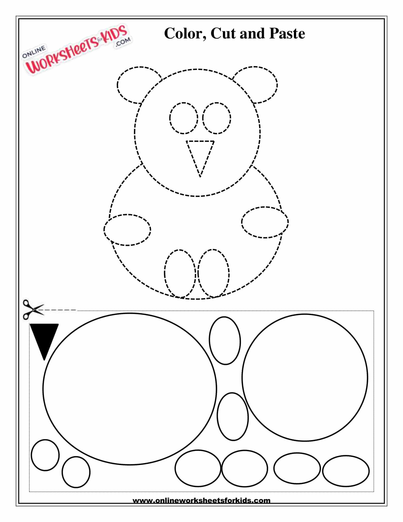Cut And Paste Shapes Circle And Oval 5