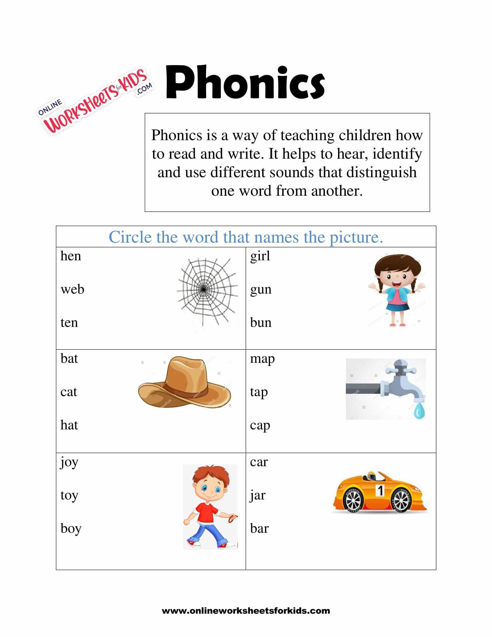 Phonics Worksheets 5