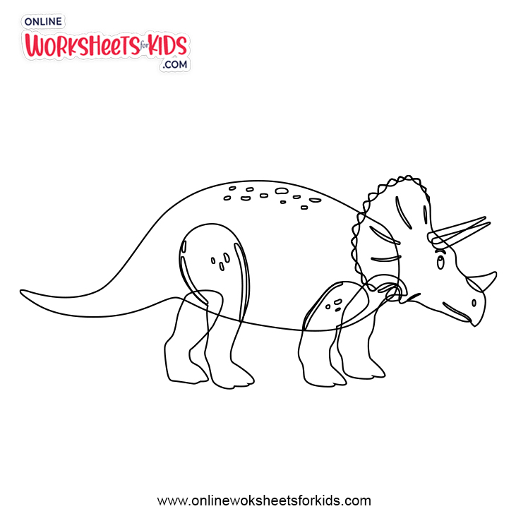 Triceratops Coloring