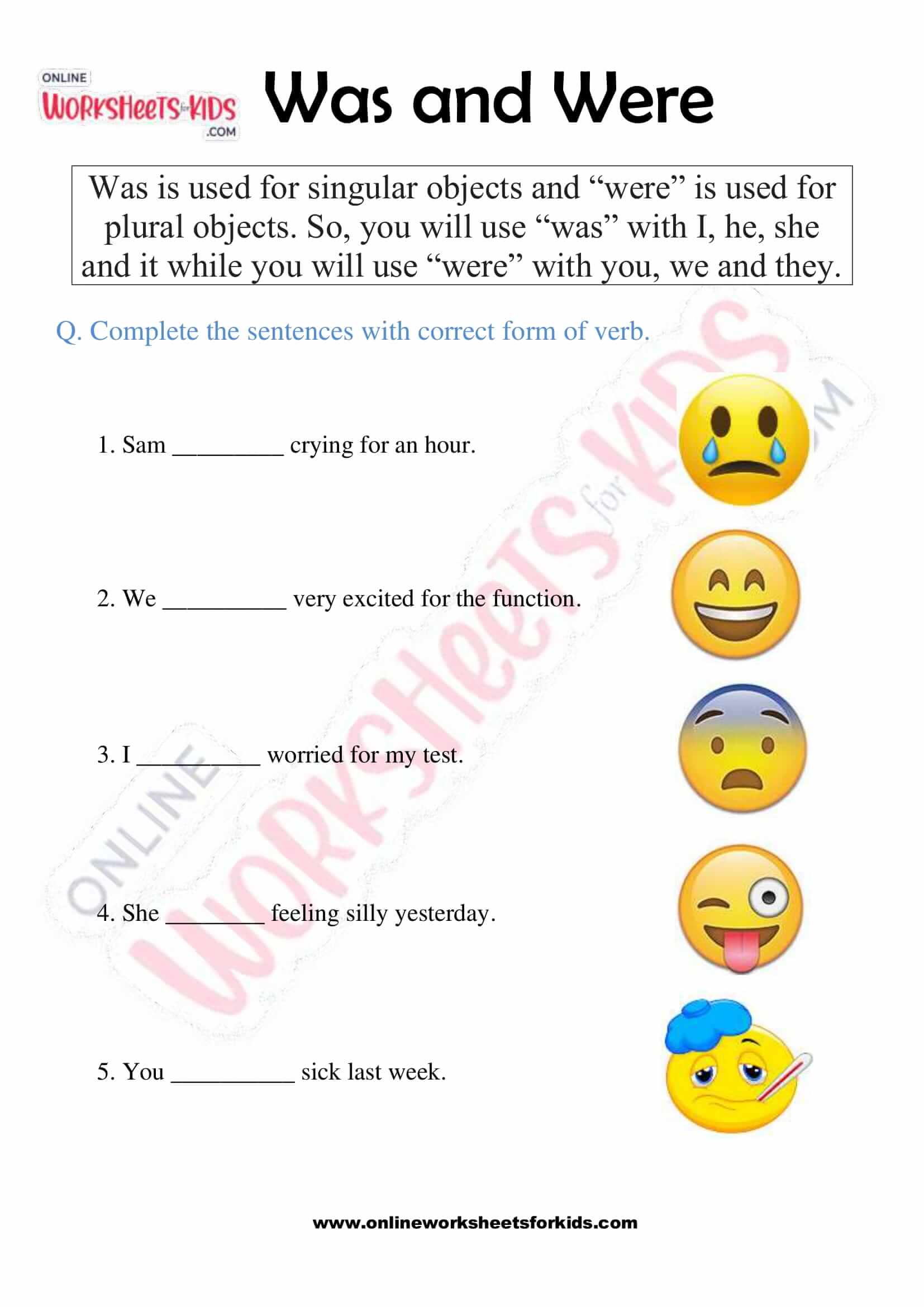 Verbs online exercise for Grade 2