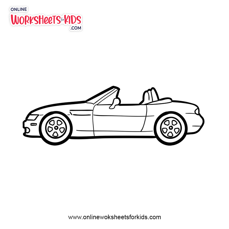 online car coloring pages for kids