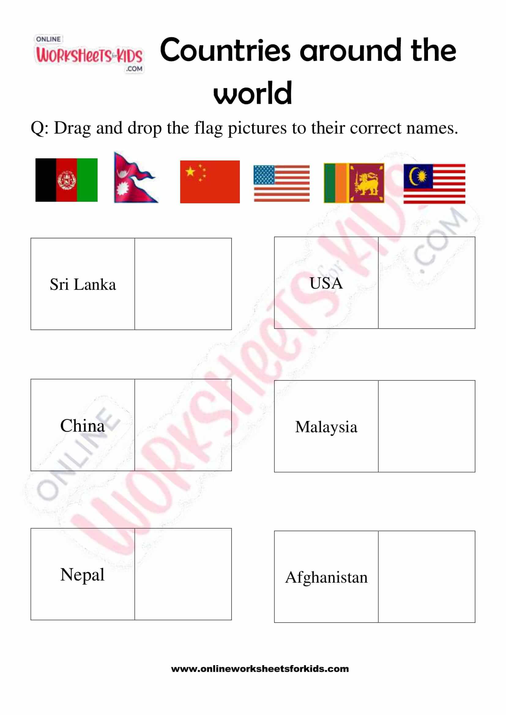 printable countries around the world worksheets for grade 2