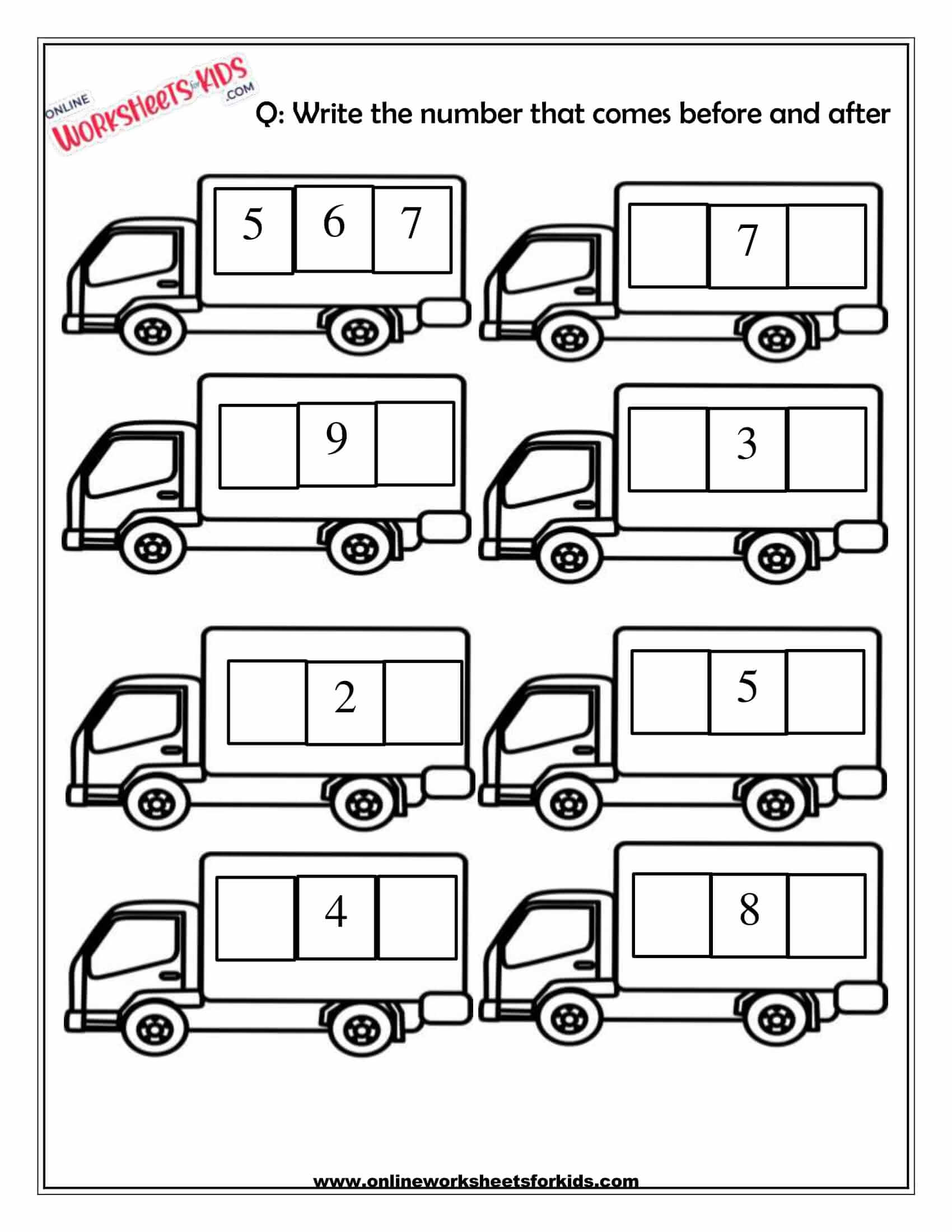 Numbers Before And After 2