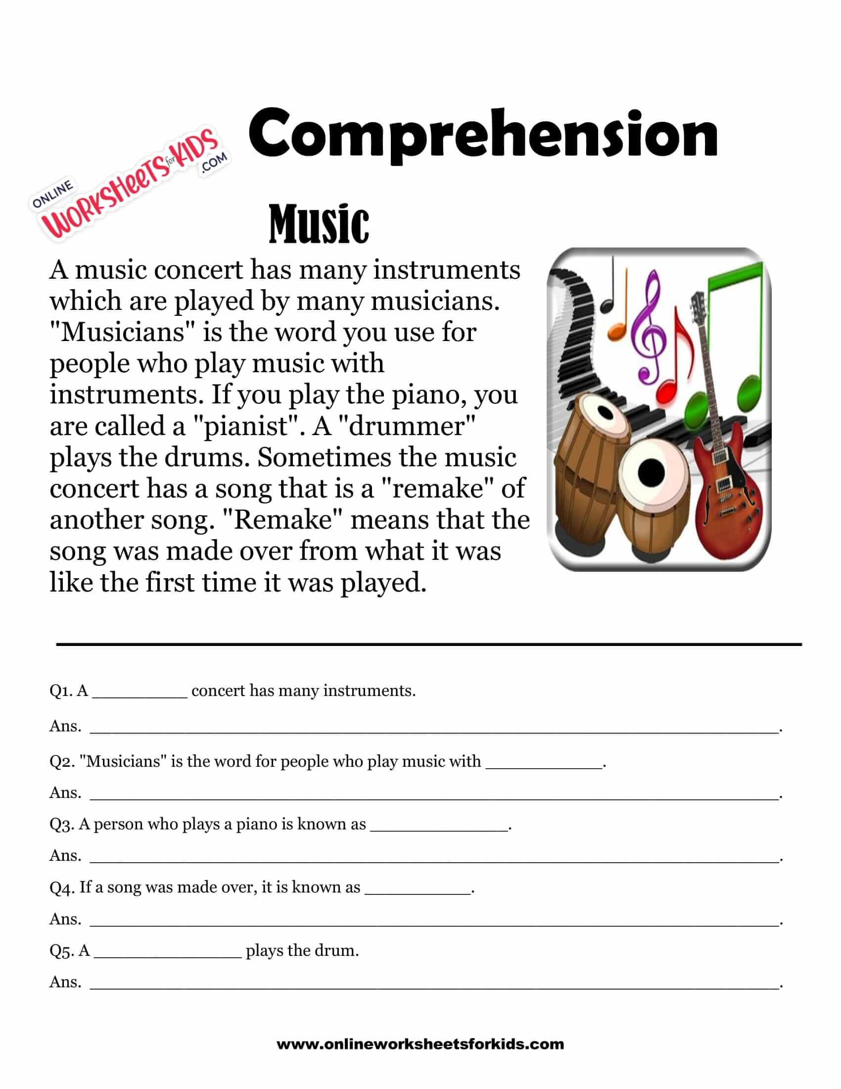 comprehension worksheets for grade 1 17