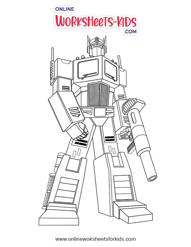 6200 Transformers Coloring Pages Online  Free