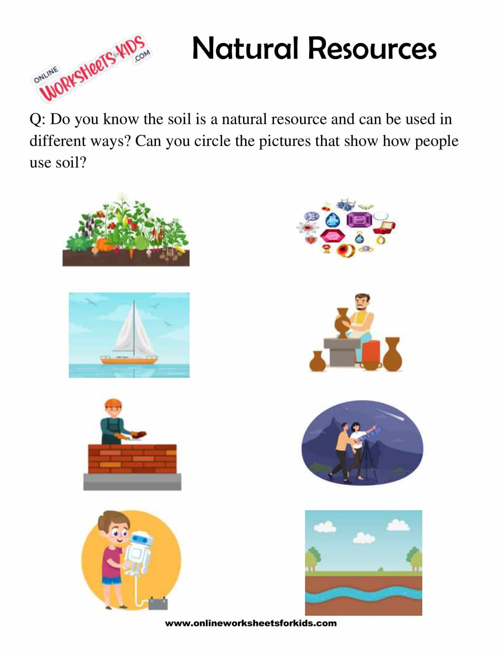 Natural Resources Worksheets For 1st Grade 2