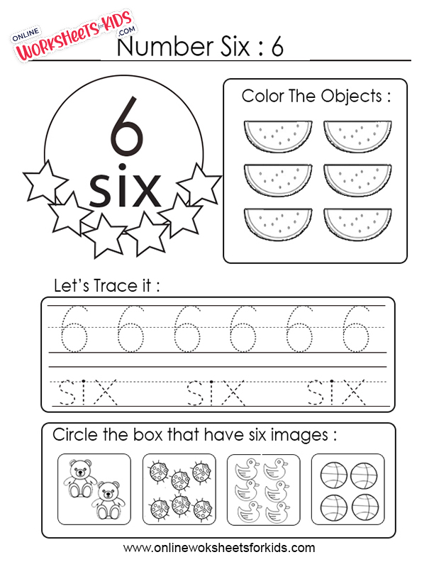 Learning Numbers Worksheets 6