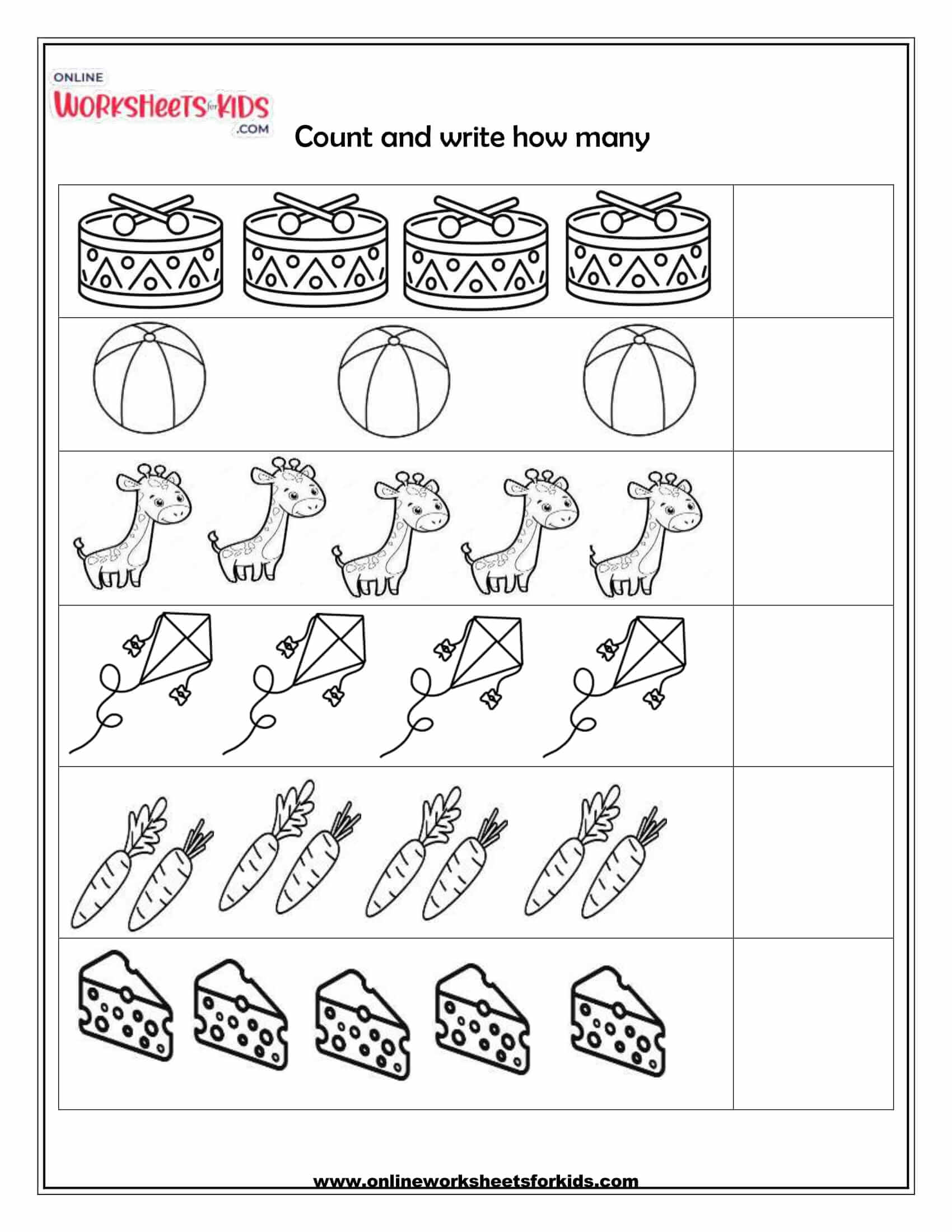 Free Printable Learning Numbers Worksheet - kiddoworksheets