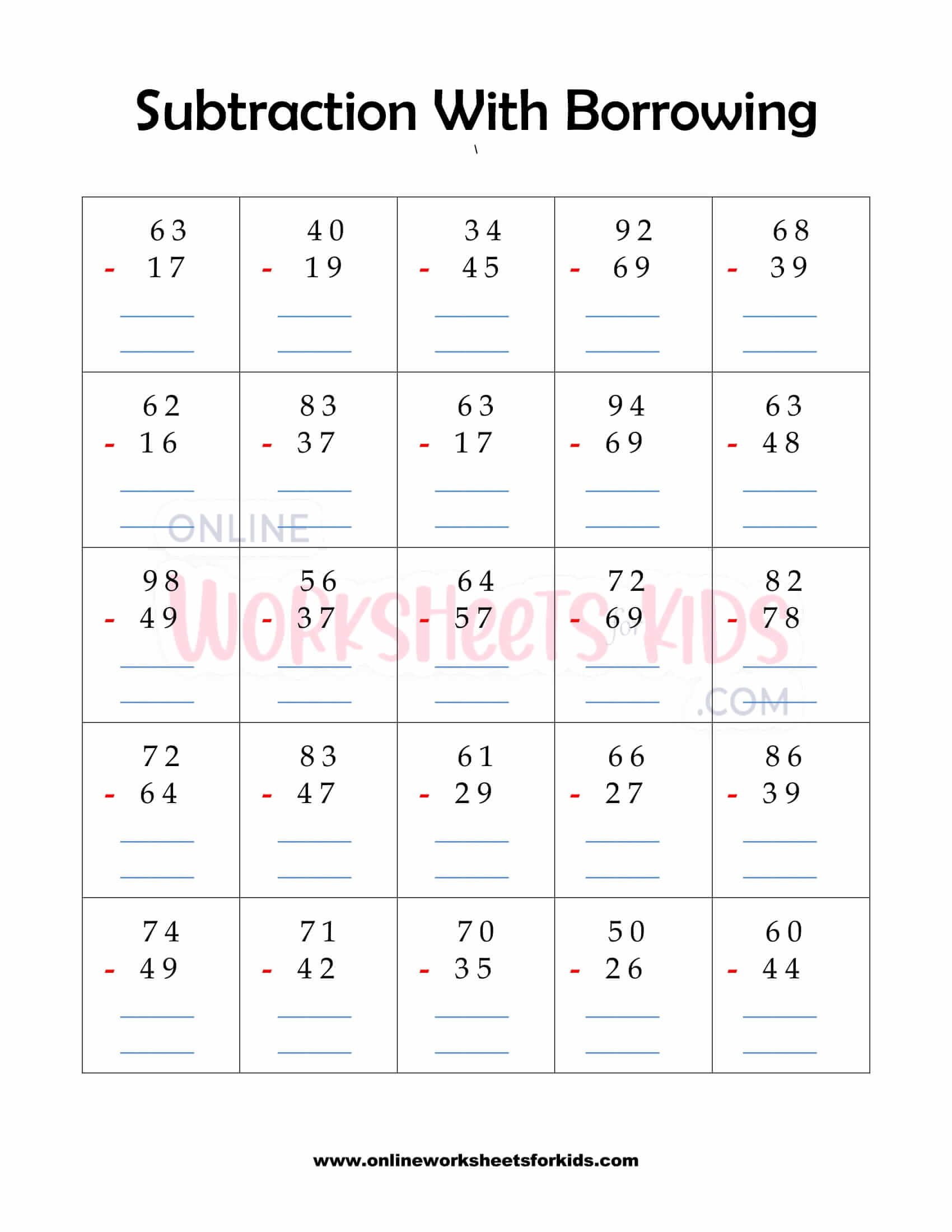 subtraction-with-borrowing-worksheet-5