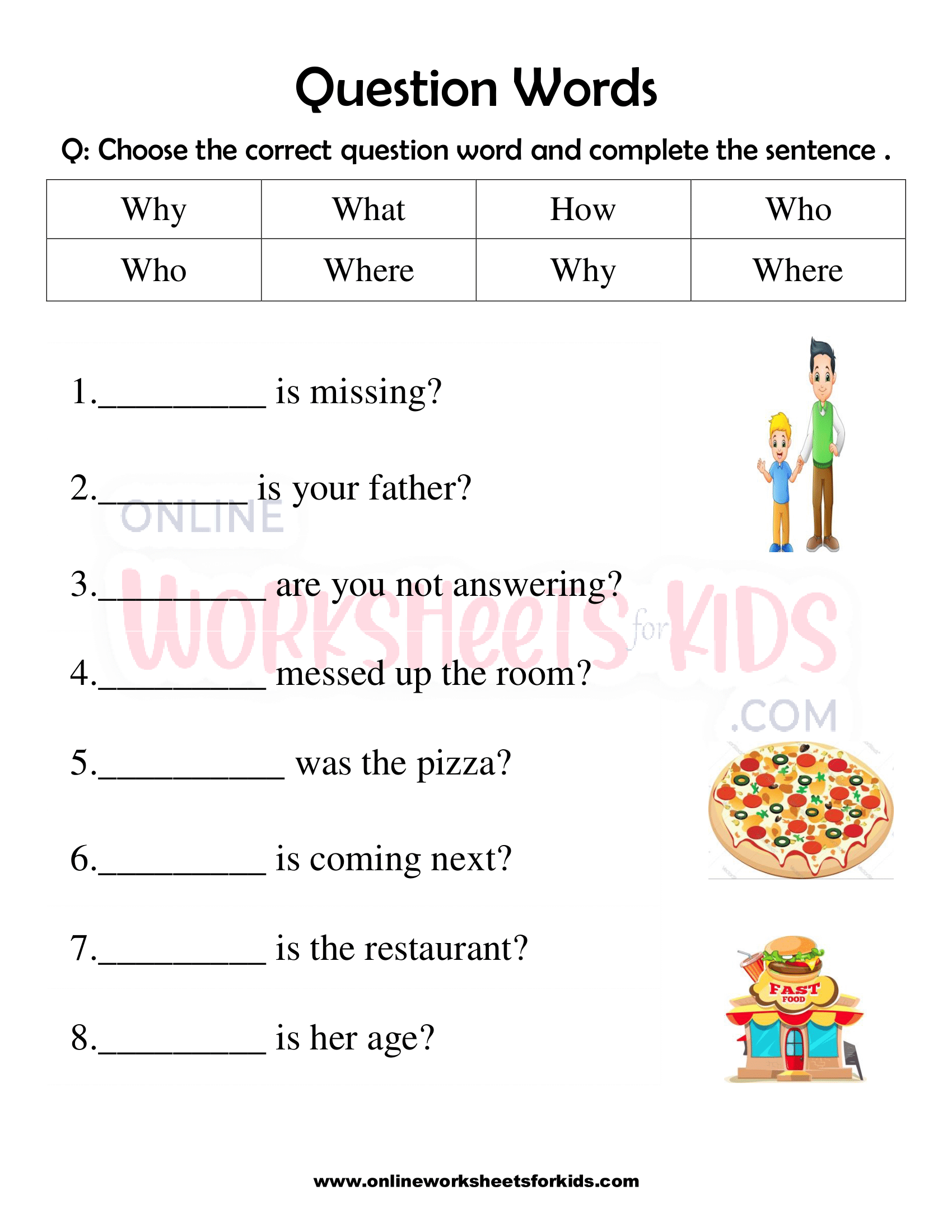 question-word-worksheet-for-grade-1-10