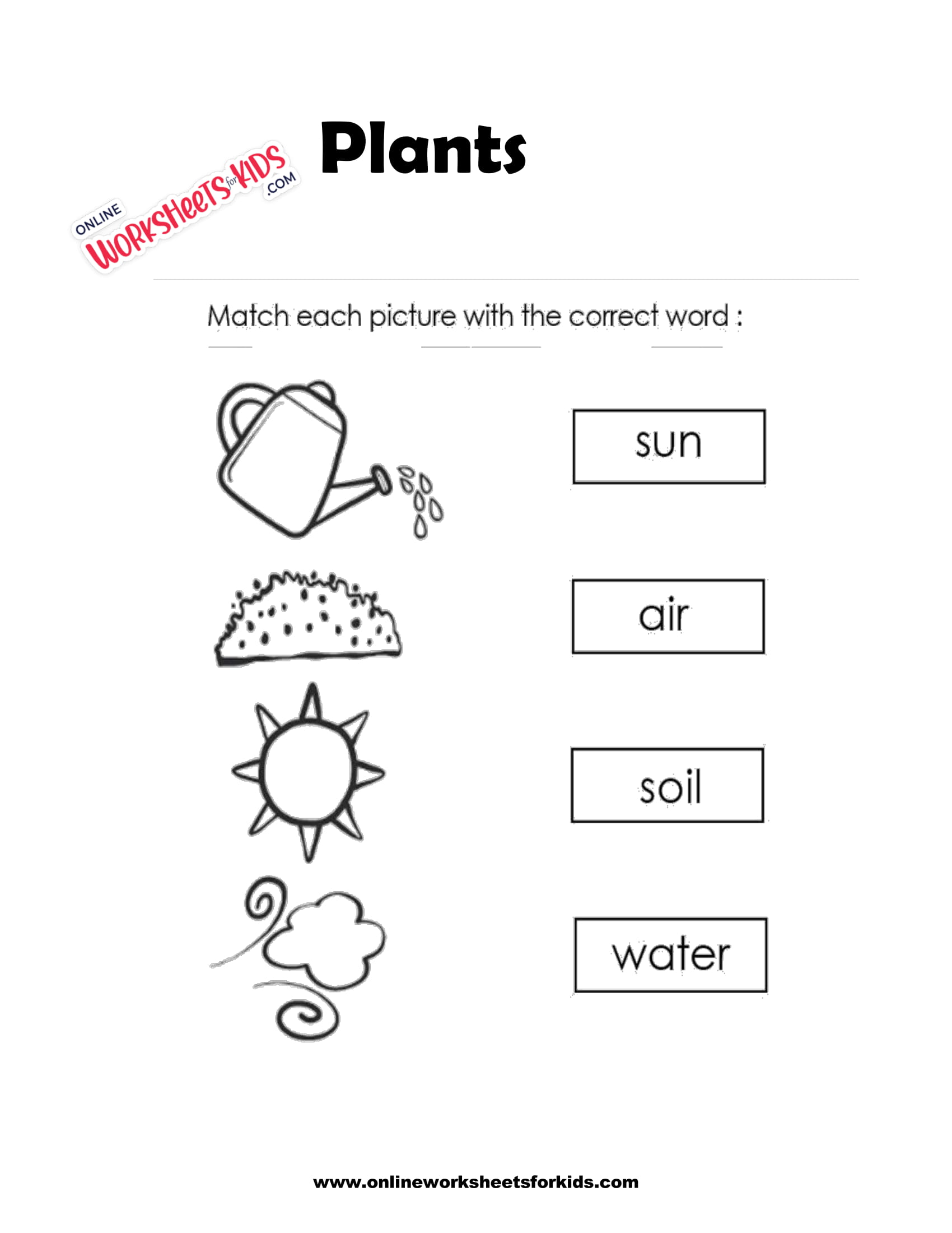 free plants worksheets and printable sheets for kids