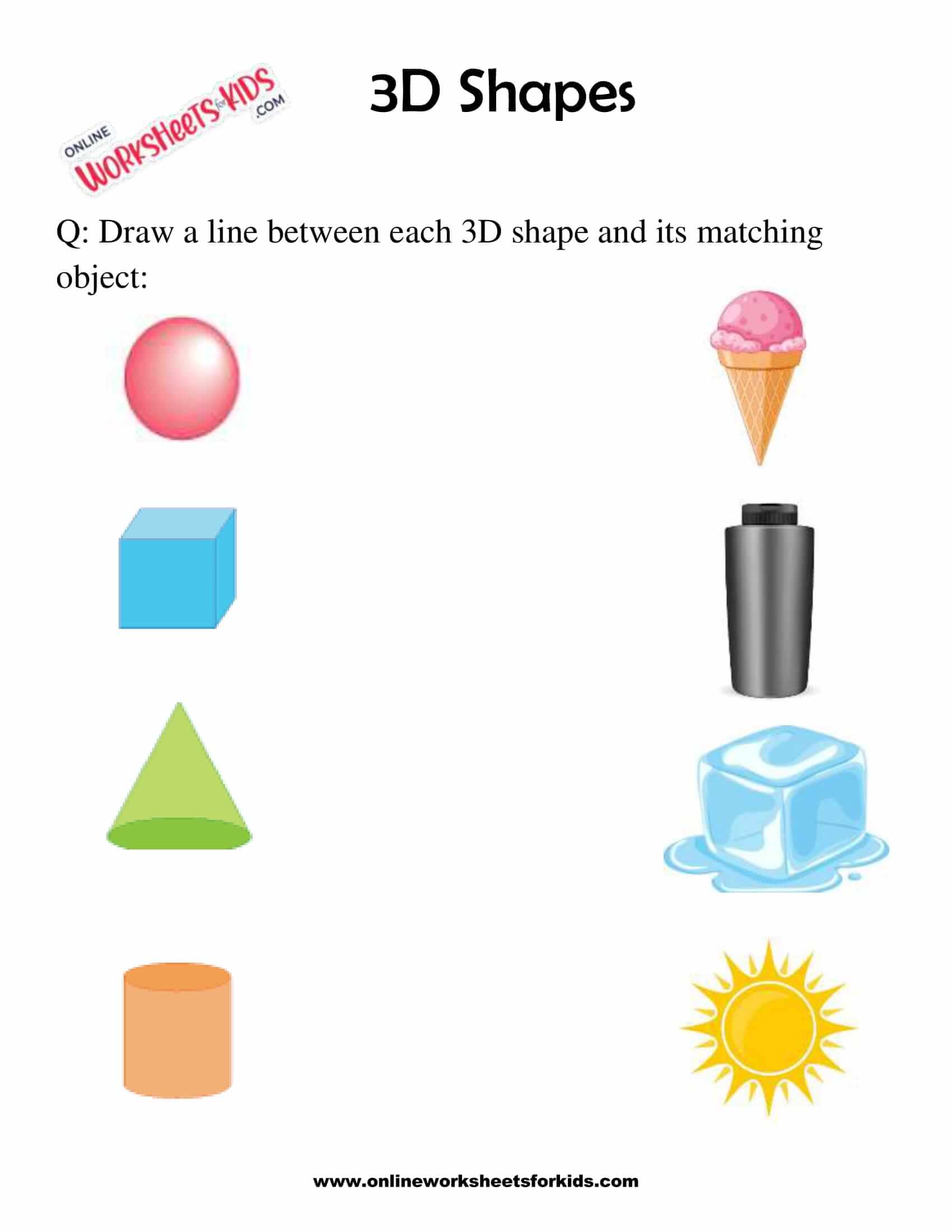 3d shapes worksheets 1st grade 5